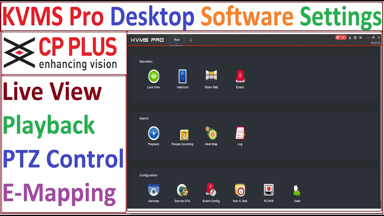 cp plus kvms pro software functions